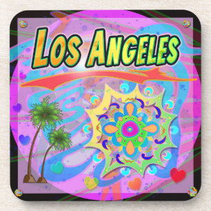 Los Angeles True Progress Achterbahn Getränkeuntersetzer