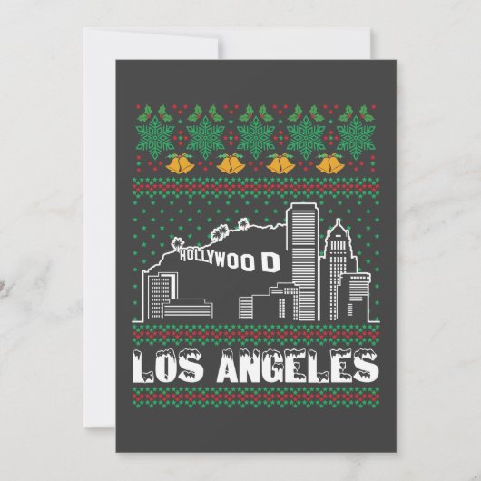 Los Angeles Ugly Christmas Einladung (Vorderseite)