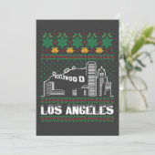 Los Angeles Ugly Christmas Einladung (Stehend Vorderseite)
