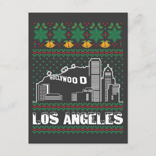 Los Angeles Ugly Christmas Postkarte (Vorderseite)