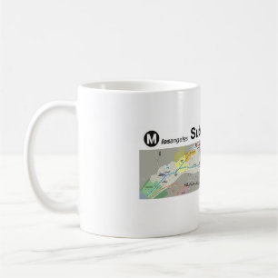 Los Angeles-Untergrundbahn zum Meer Kaffeetasse