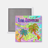 Los Angeles Urlaub Ziel Magnet (Vorderseite/Rückseite)