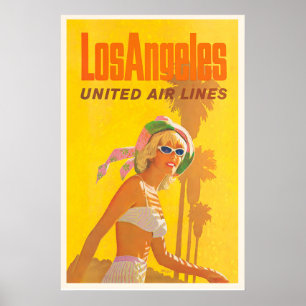 Los Angeles USA Amerika Reise Vintage Reise Poster