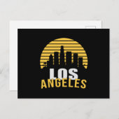 Los Angeles USA City Cityscape Skyline Funny Gift Postkarte (Vorne/Hinten)