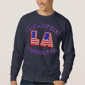 Los Angeles USA Patriotische Logo-Top Sweatshirt (Vorderseite)