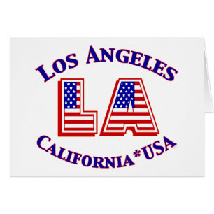 Los Angeles USA Patriotisches Logo