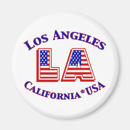 Los Angeles USA Patriotisches Logo Magnet