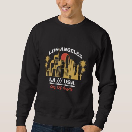 Los Angeles Vacation Holiday USA Sweatshirt (Vorderseite)