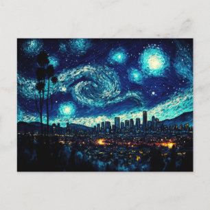Los Angeles, Van Gogh's Starry Night-Stil Postkarte