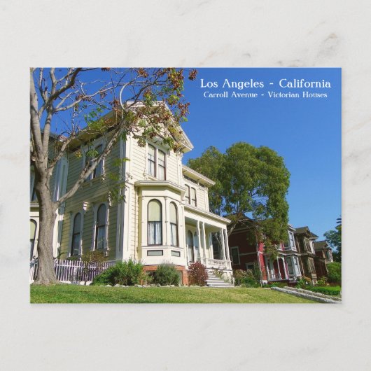Los Angeles Viktorianisch Houses Postcard! Postkarte (Vorderseite)