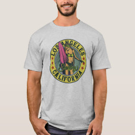 Los Angeles Vintag Surf Design T-Shirt