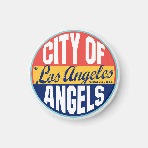 Los Angeles Vintage Etikett Magnet
