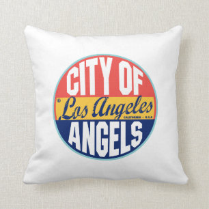 Los Angeles Vintage Label Kissen