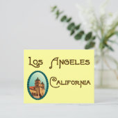 Los Angeles Vintage Mission Postcard Postkarte (Stehend Vorderseite)