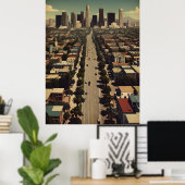 Los Angeles Vintage-Plakat Poster (Heimbüro)