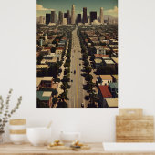 Los Angeles Vintage-Plakat Poster (Küche)