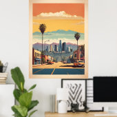 Los Angeles Vintage Poster (Heimbüro)
