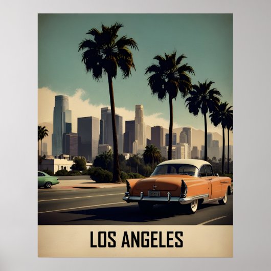 Los Angeles Vintage Poster (Vorne)