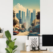 Los Angeles Vintage Poster (Heimbüro)