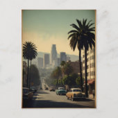 Los Angeles Vintage Poster Postkarte (Vorderseite)
