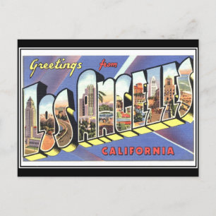 Los Angeles Vintage-Postkarte Postkarte