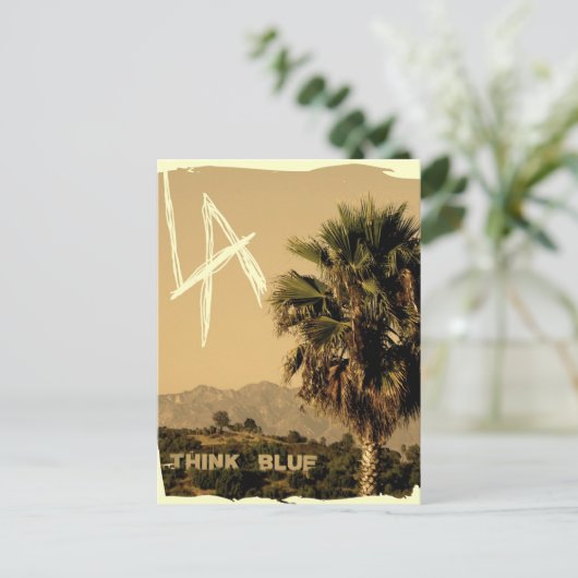 Los Angeles Vintage Style Postcard! Postkarte (Stehend Vorderseite)