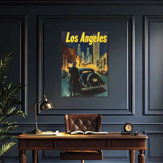Los Angeles Vintage Travel Poster