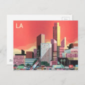 Los Angeles Vintage Travel Postkarte (Vorne/Hinten)