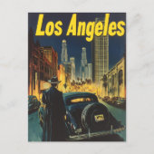 Los Angeles Vintage Travel Postkarte (Vorderseite)