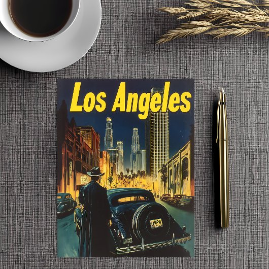 Los Angeles Vintage Travel Postkarte