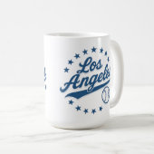 Los Angeles Vintages Baseball Logo Design - Classi Kaffeetasse (VorderseiteRechts)