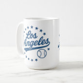 Los Angeles Vintages Baseball Logo Design - Classi Kaffeetasse (Vorderseite Links)