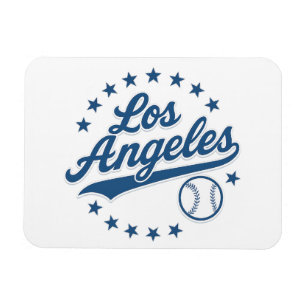 Los Angeles Vintages Baseball Logo Design - Classi Magnet