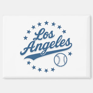 Los Angeles Vintages Baseball Logo Design - Classi Magnet