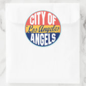 Los Angeles Vintages Label Runder Aufkleber (Tasche)