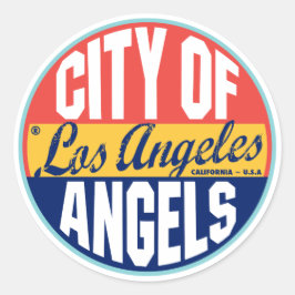 Los Angeles Vintages Label Runder Aufkleber