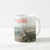 Los Angeles von Mulholland Drive Kaffeetasse (VorderseiteRechts)