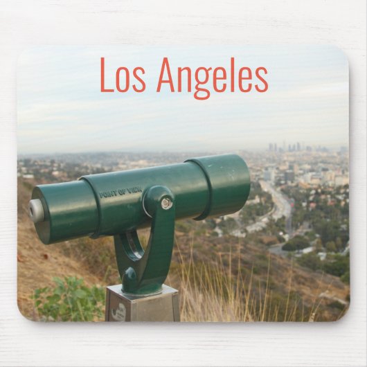 Los Angeles von Mulholland Drive Mousepad (Vorne)
