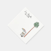 Los Angeles Wasserfarbe Serviette (Ecke)