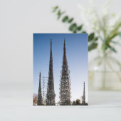 Los Angeles Watts Towers Postkarte (Stehend Vorderseite)