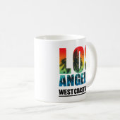Los Angeles West Coast Beach Kaffeetasse (VorderseiteRechts)