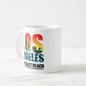 Los Angeles West Coast Beach Kaffeetasse (Vorderseite Links)