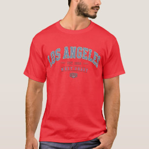 Los Angeles West Coast Vintage Varsity Herren T-Sh T-Shirt