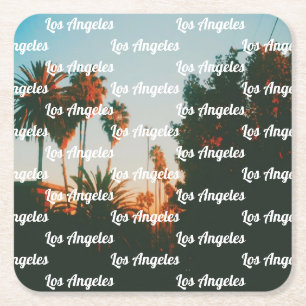 Los Angeles, West Hollywood Reise-Souvenir Rechteckiger Pappuntersetzer