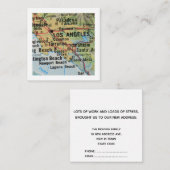 los angeles Wir haben neue Adresskarte verschoben Begleitkarte (Vorne/Hinten)