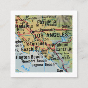 los angeles Wir haben neue Adresskarte verschoben Begleitkarte