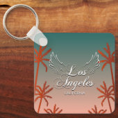 Los Angeles Word Art City Sign Keychain Schlüsselanhänger (Vorderseite)
