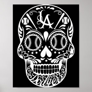 Los Angeles Zucker-Schädel Tag der Toten Cinco de Poster