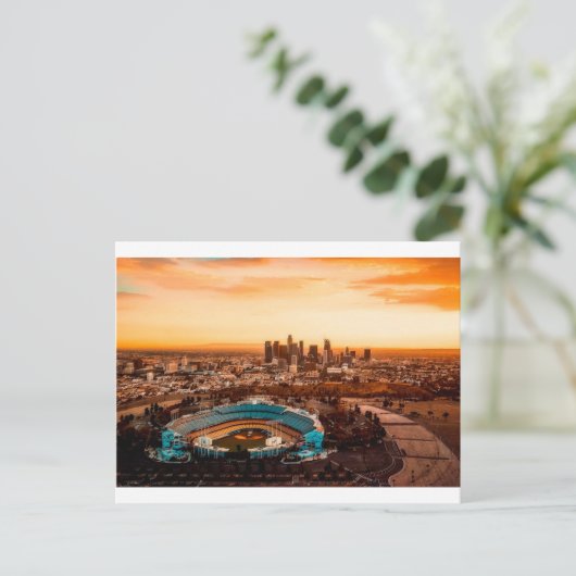 Los Angles Stadion Postkarte (Stehend Vorderseite)