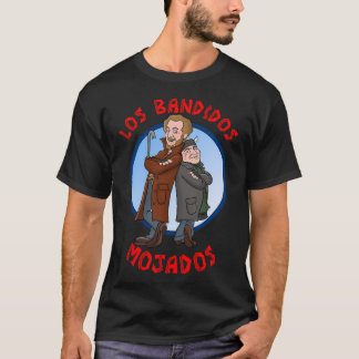 Los Bandidos Mojados Cartoon-Design T-Shirt